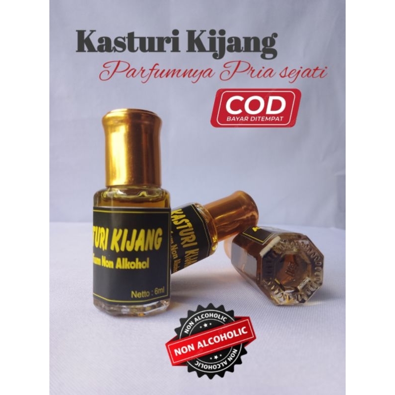 Parfum Kasturi non alkohol Kasturi Kijang 6 ml Parfumnya pria sejati