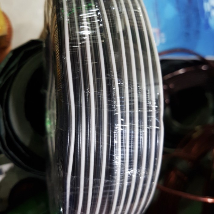 kabel tweter walet FEDERAL TWIN ROUND – hitam putih 2×31 0.14 mm premium series