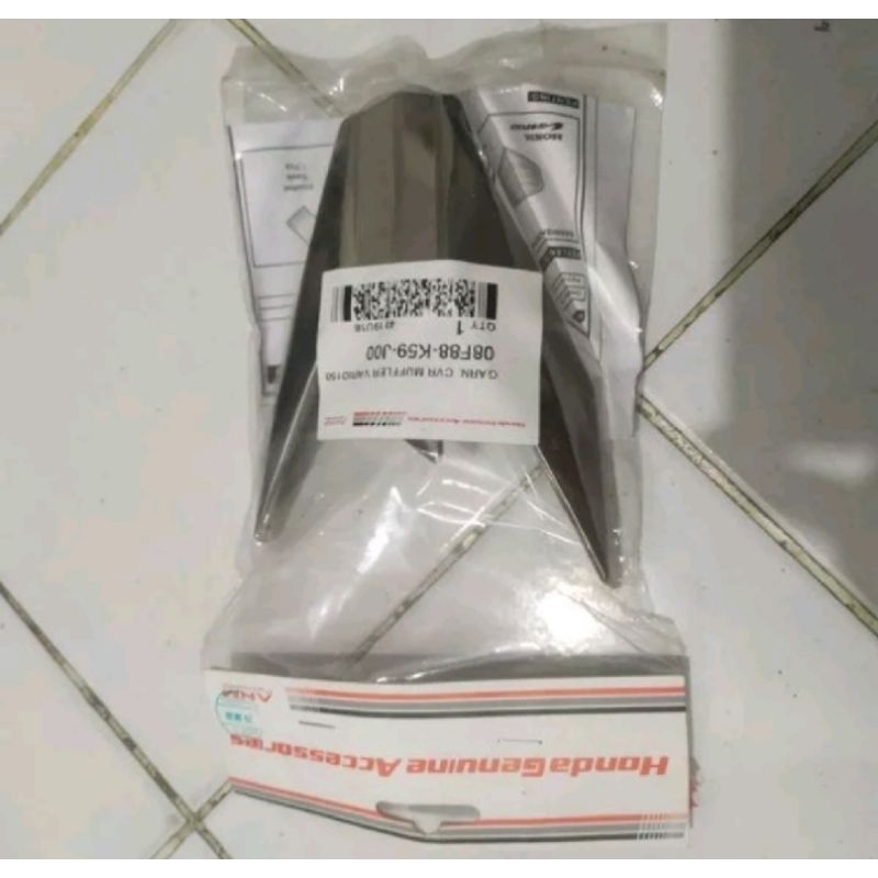 GARNISH muffler KNALPOT ORIGINAL HONDA,GARNISH LAMPU DEPAN VARIO 125/150 NEW