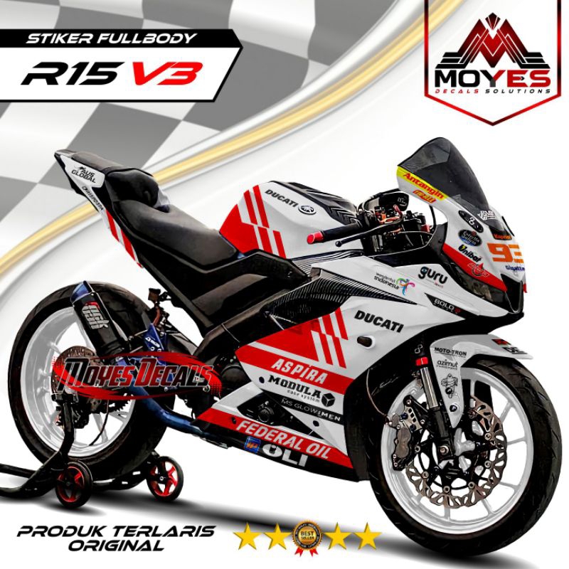COD Decal R15 V3 Full Body //R15 V3 Variasi DUCATI