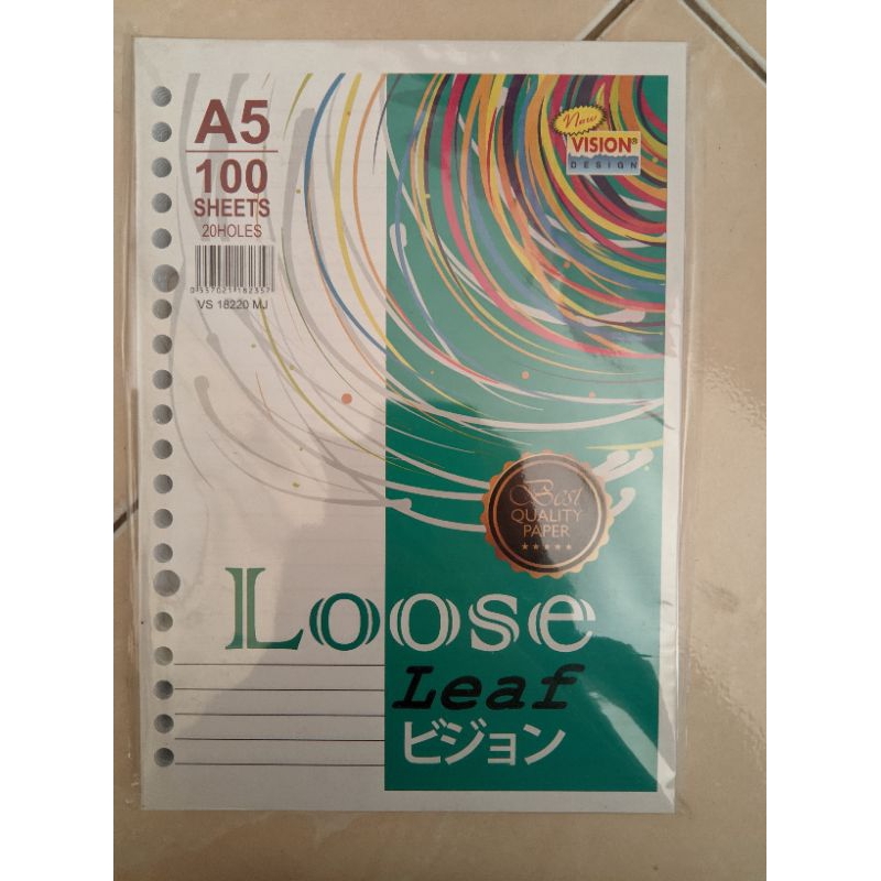 

isi lose leaf 50 dan 100 lembar MURAH