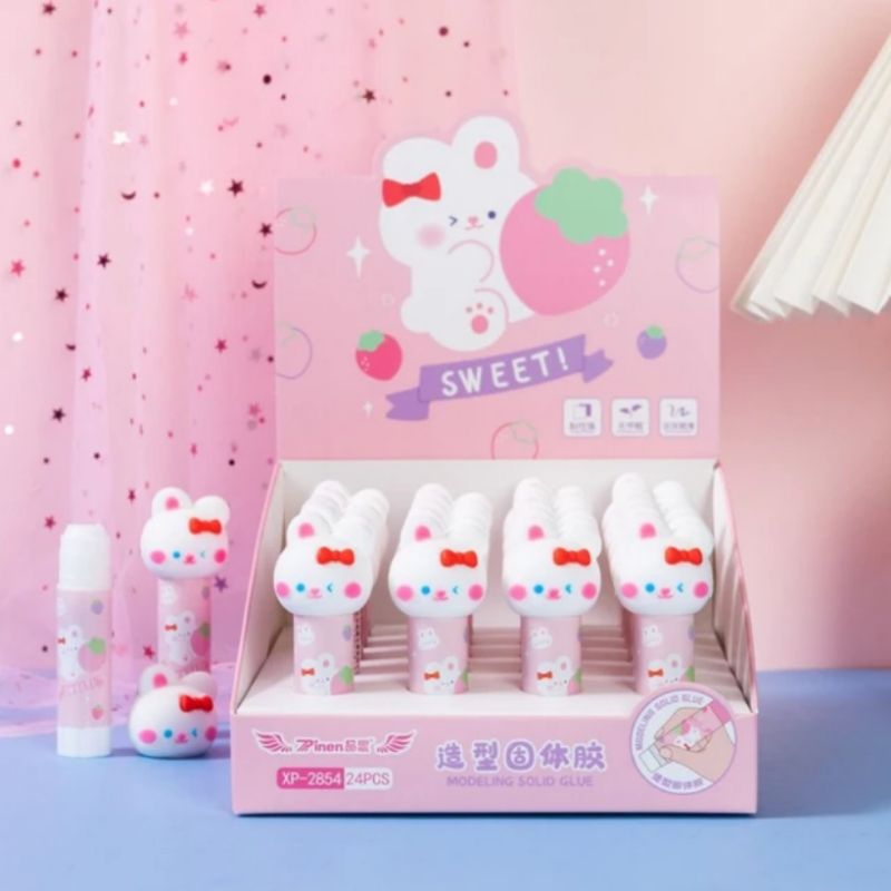 

Modeling solid glue stick karakter lem kertas serbaguna perekat