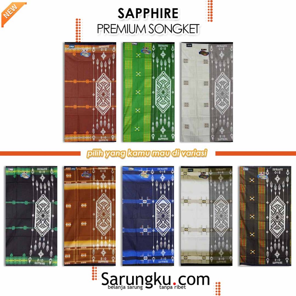 Sarung Sapphire Premium Songket