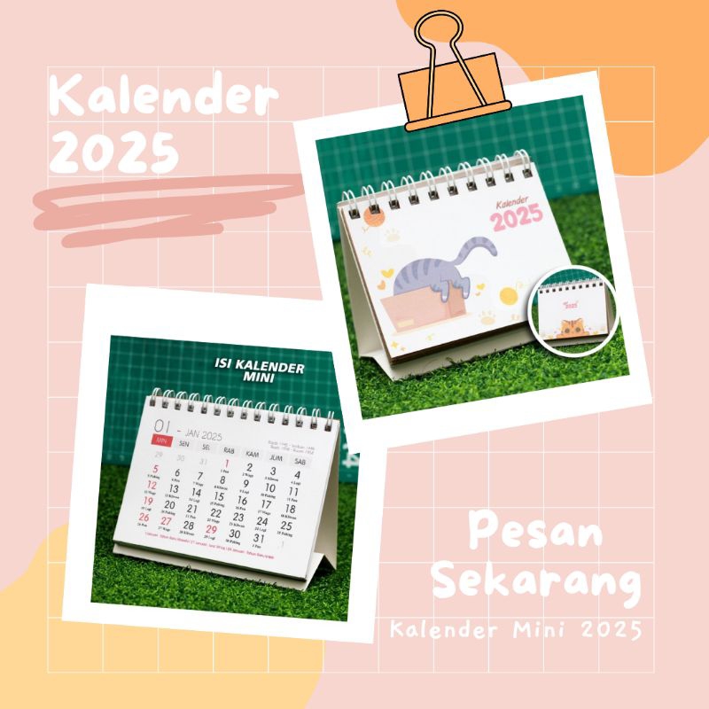 

2025 Kalender Mini | Kalender Meja | Kalender Kecil