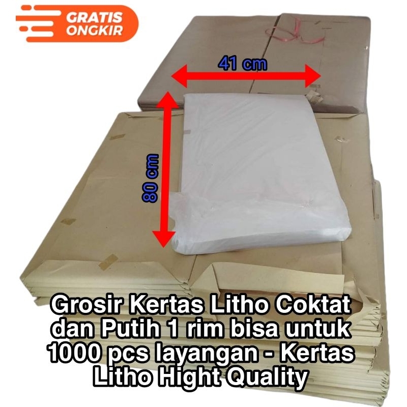 

Grosir Kertas Litho buat layangan 1 rim bisa untuk 1000 layangan