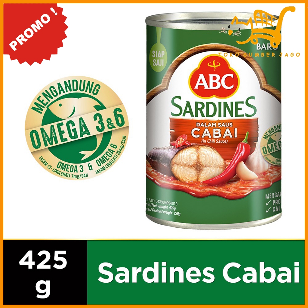 

ABC Sarden Saus Cabai 425gr