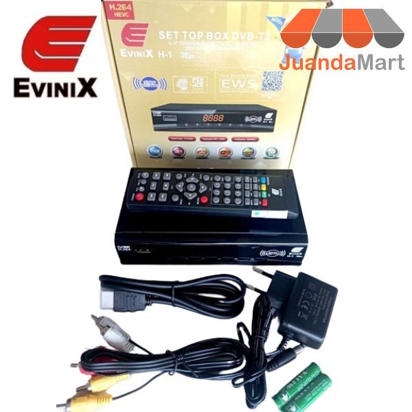 Set Top Box STB DVB-T2 / DVB-C STB Merk EVINIX H-1 FREE KABEL HDMI