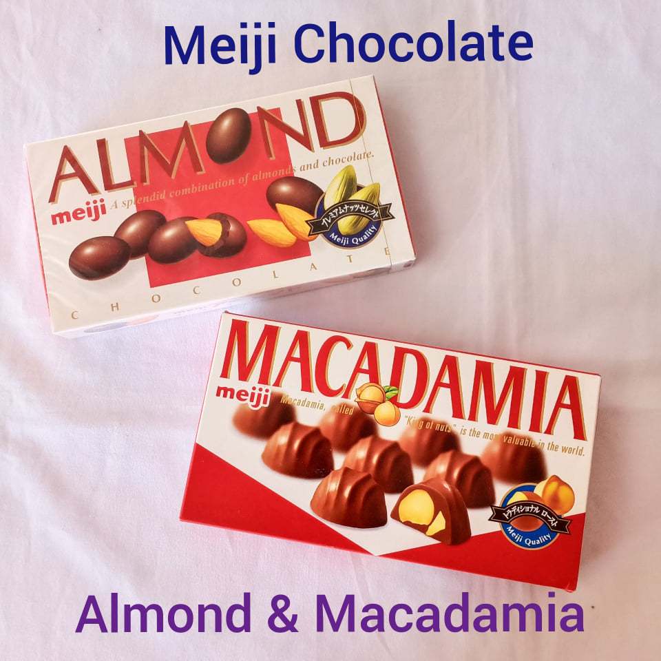 

Meiji Chocolate Macadamia / Almond - Snack Coklat Kacang & Almond Jepang