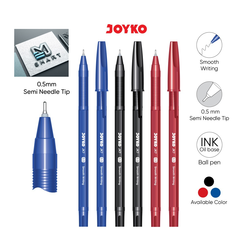 

JOYKO BALL PEN JK-7 0.5 mm / PERLUSIN / 1 KOTAK