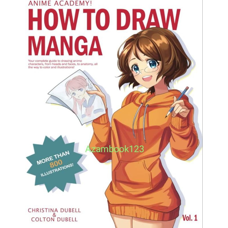 Buku Anime Academy How to Draw Manga