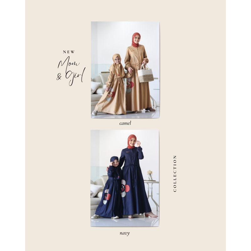 ABAYA DEWASA DANNIS ORIGINAL - SARIMBIT IBU DAN ANAK - MOM & GIRL