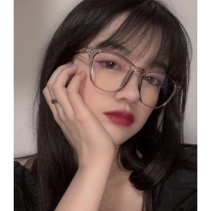Kacamata transparan anti radiasi  kacamata korea wanita anti radiasi