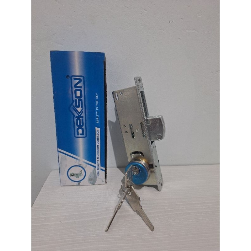 Kunci Swing Dekson 8128 Lidah Pendek / Kunci Pintu Kaca Aluminium Dekson / Kunci Pintu Aluminium Swi