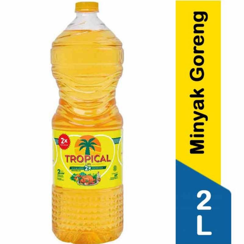 

MINYAK GORENG TROPICAL KEMASAN BOTOL 2 LITER 1 LITER MINYAK SAYUR REFILL 2L 1L