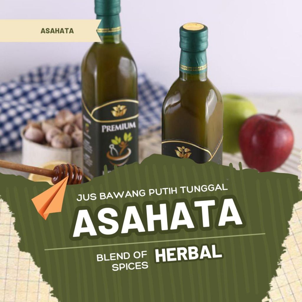 

Minuman Jus Bawang Putih Tunggal Asahata Blend Of Spices Herbal Darah Tinggi Dan Kolesterol