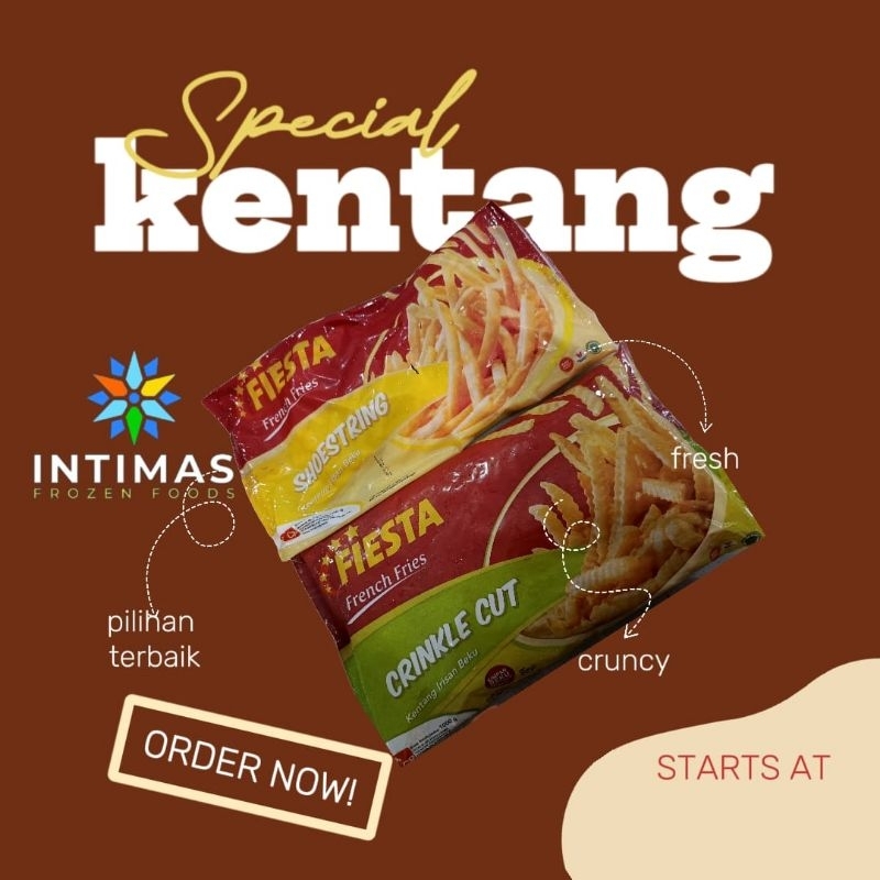 

Fiesta French fries Shoestring 1000g