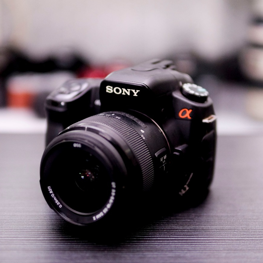 SONY a350 Lensa Kit 18-55mm Kamera DSLR