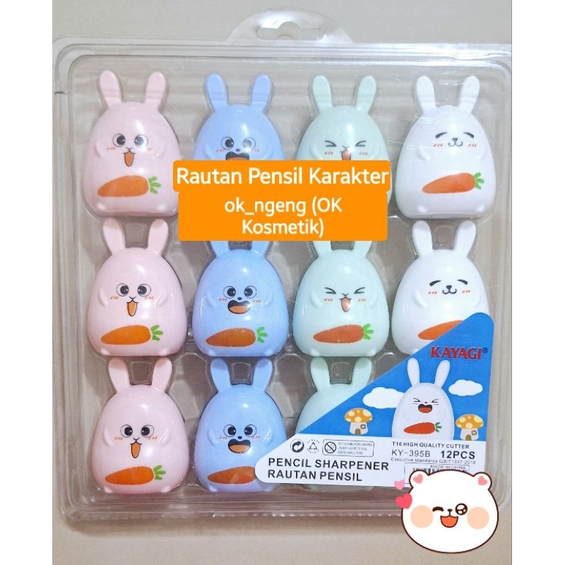 

ok_ngeng (ORI) KAYAGI Rautan Pensil Karakter RANDOM (Bisa COD)