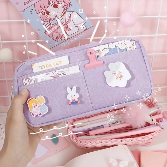 

Tempat Pensil Pouch Muat Banyak GRATIS PIN BONEKA Lucu