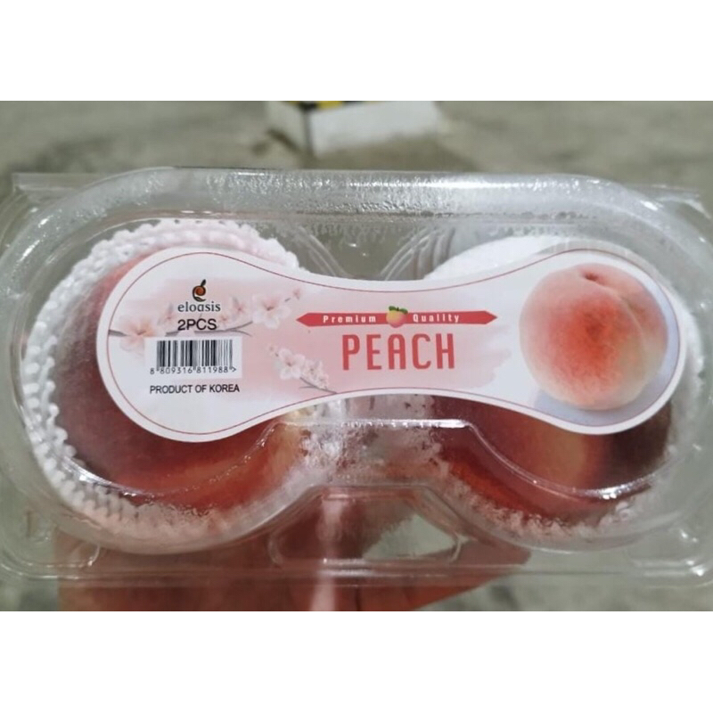 

Buah Peach White Korea 1 Dus (Isi : 6 Pack) Fresh Import