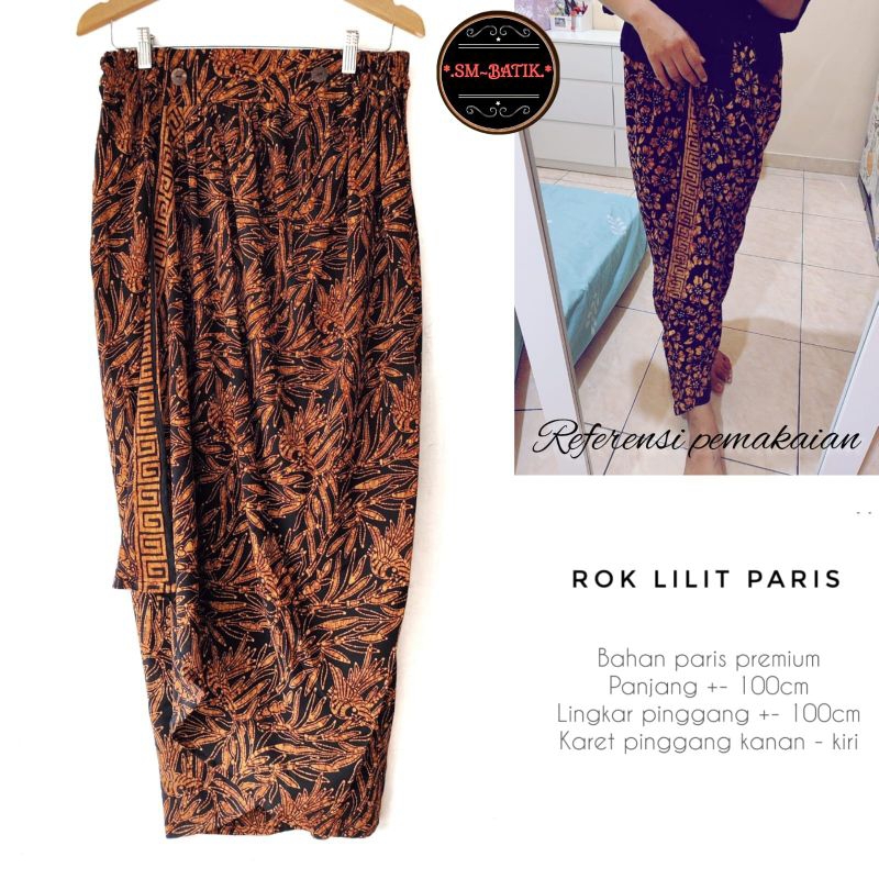 Rok lilit batik sogan Paris