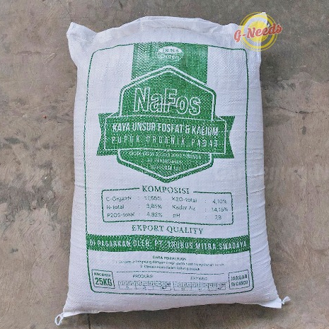 Nafos Guano Pupuk Organik KARUNG 25Kg Pupuk Buah, Pupuk Guano