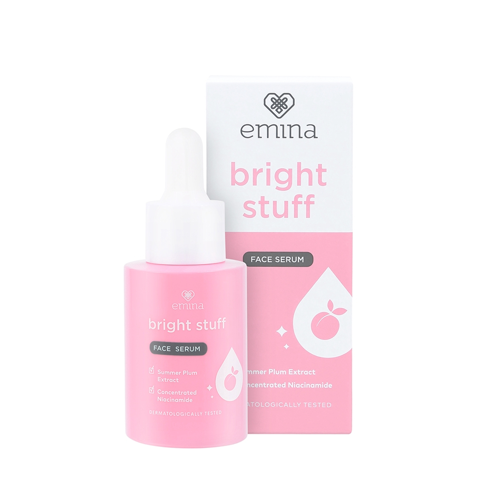 Emina Bright Stuff Face Serum - Serum Pelembab Wajah Cerah Glowing