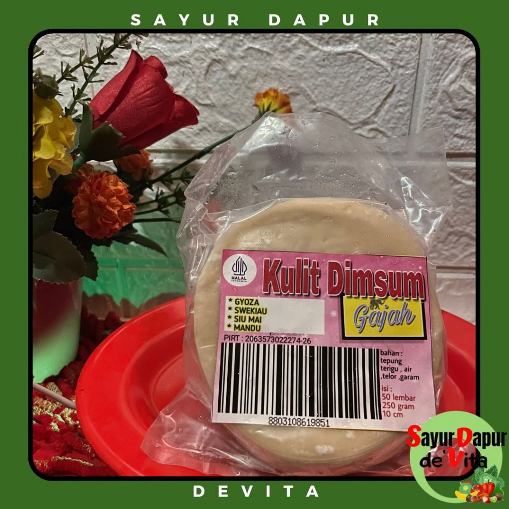 

Kulit Dimsum Istimewa cap Gajah 250 gram