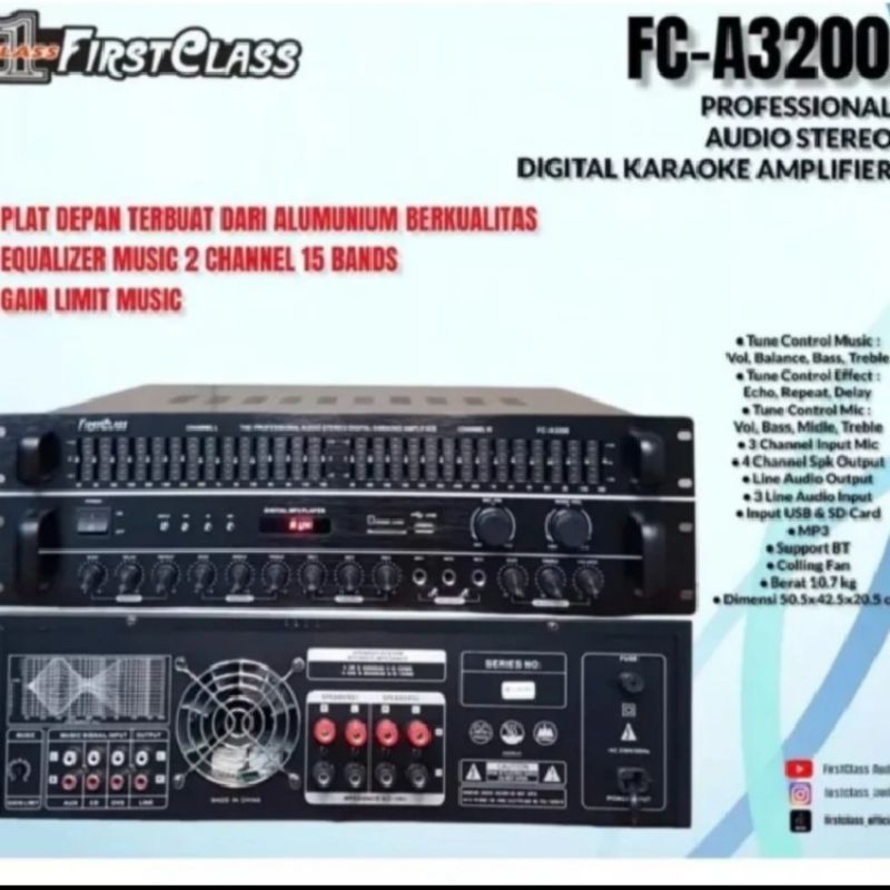 Amplifier Firstclass FC A3200 premium usb bluetooth Original