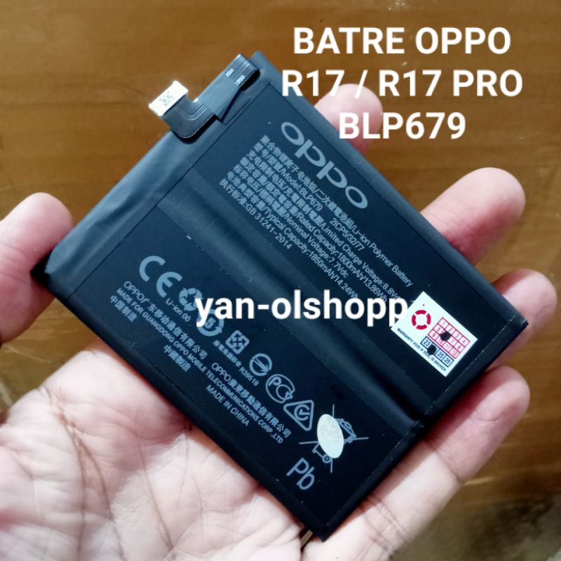 Batre Baterai Oppo R17 / R17 Pro blp679/ Batrei Oppo BLP679