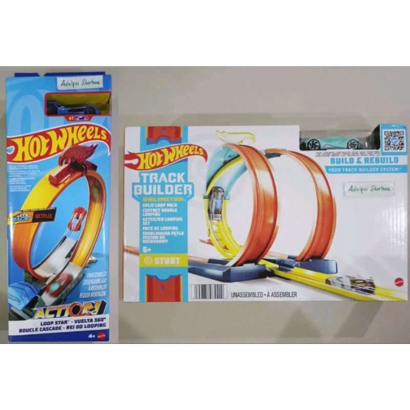 hotwheels hot wheels loop star boucle cascade vuelta 360 track builder unlimited split loop pack cof