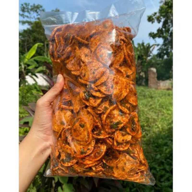 

[250GR]Basreng Koin Pedas Cikruh daun jeruk