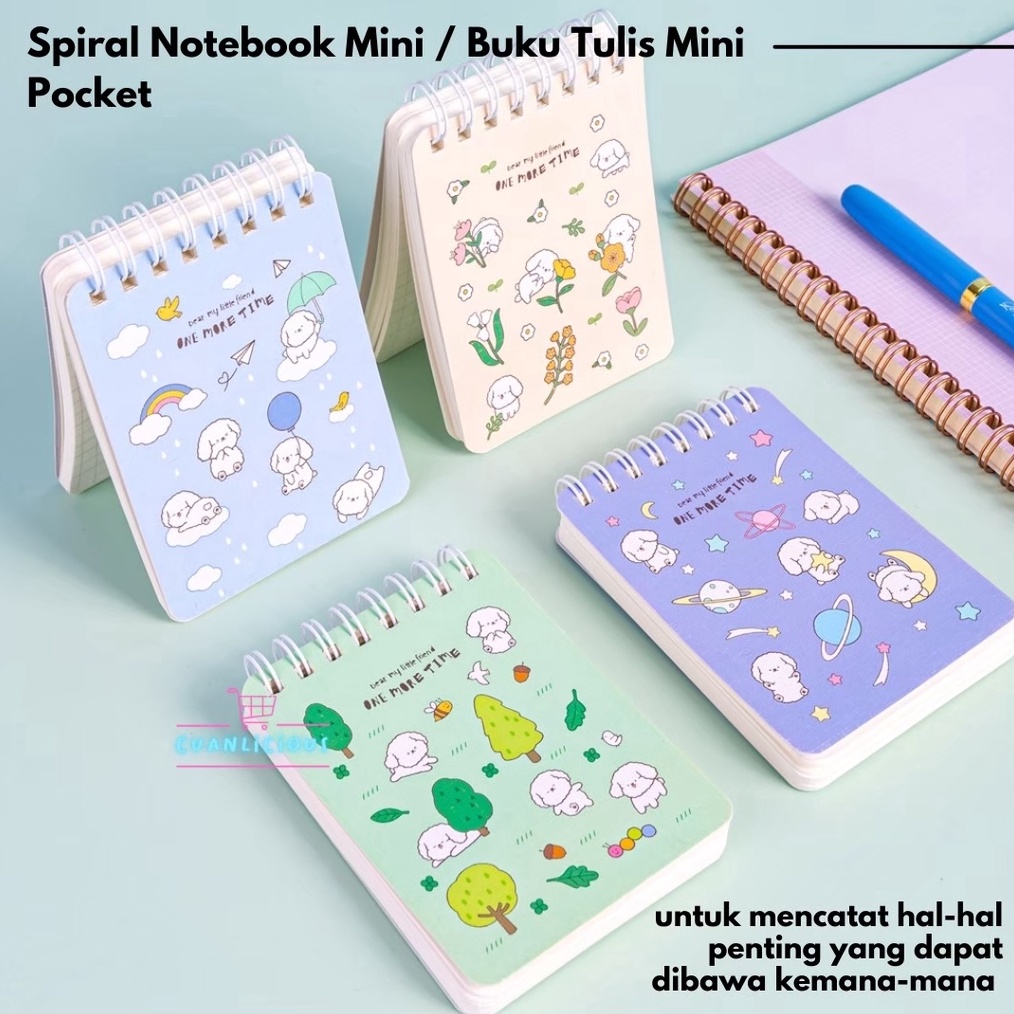 

TERLARIZZZ Spiral Notebook Mini Buku Tulis Mini Pocket