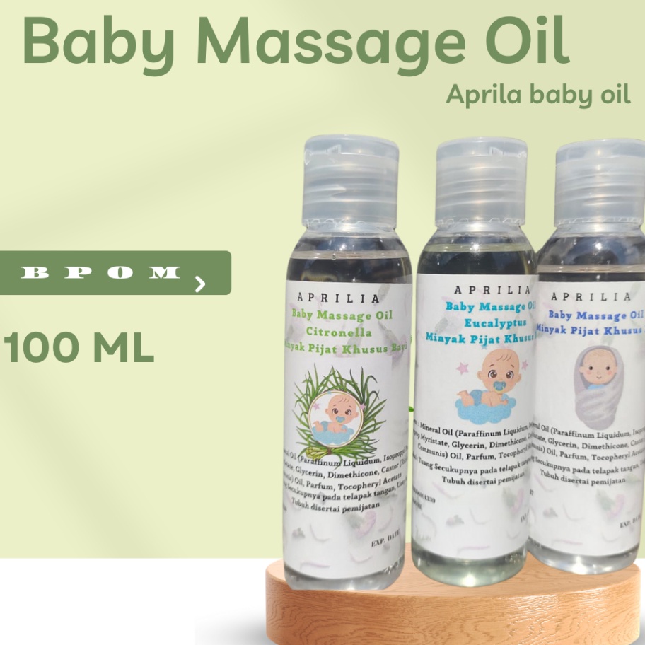 

Spesial MINYAK PIJAT URUT BAYI BABY OIL Massage OIL Kayu Putih AROMATERAPI ANAK KIDS MASSAGE OIL BY APRILIA BPOM