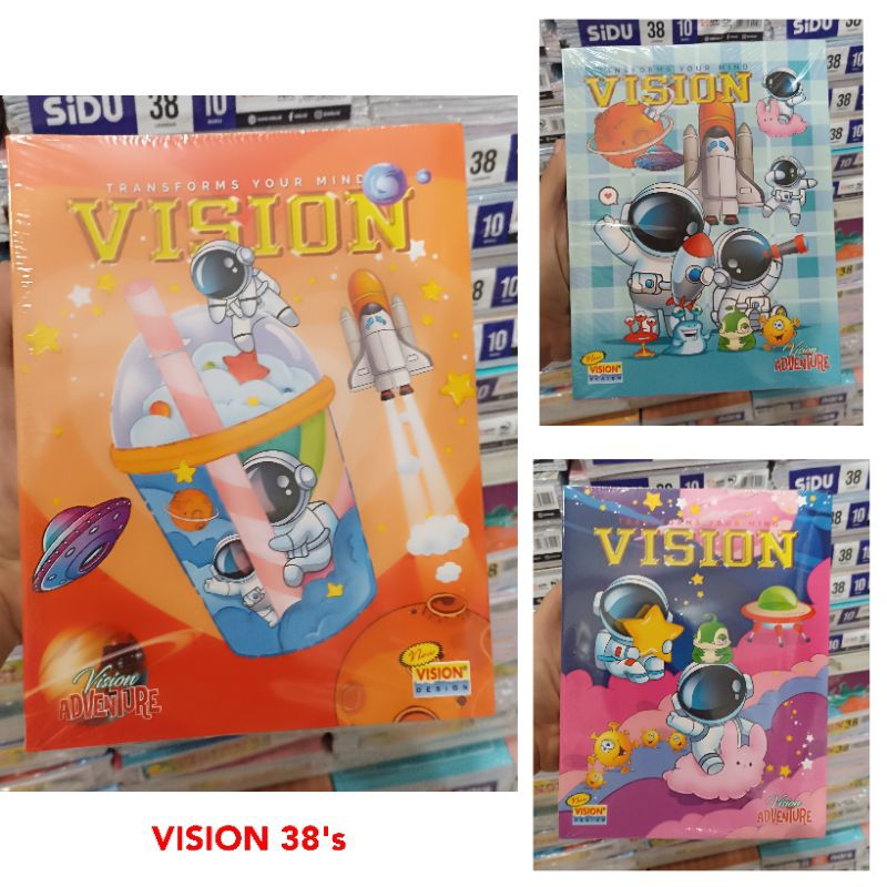 

BUKU TULIS 38 Lembar SIDU / OKEY / VISION | 1 Pack = 10 Pcs | Buku Tulis SIDU OKEY VISION 38 Lembar | 38 Sheets