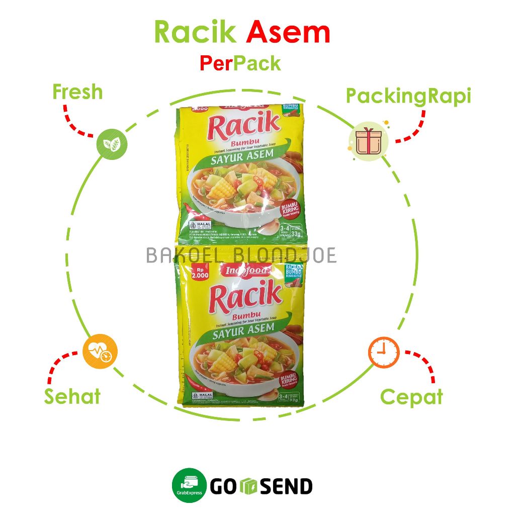 

Bumbu Racik Instant 20g Sop Asem Lodeh Nasgor Ayam Goreng