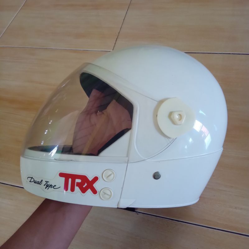 helm jadul cakil TRX astronot Dual Type kondisi seger