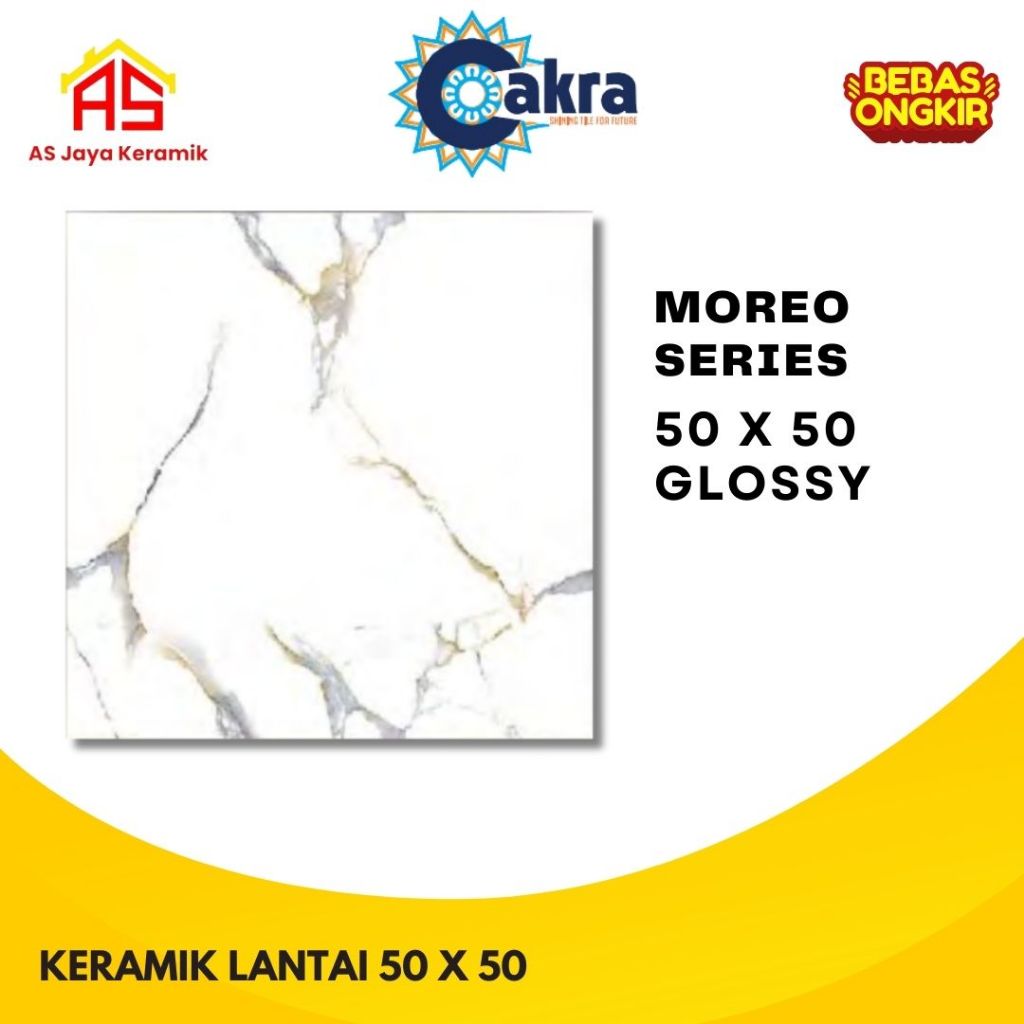 Keramik Lantai I Lantai Granit I 50 x 50 Moreo I Cakra