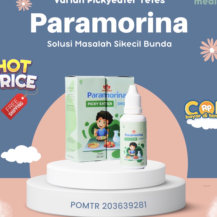 Boom PARAMORINA TETES PICKYEATERPE  Vitamin Untuk Penambah Nafsu Makan Anak Usia 6 bulan  2 tahun