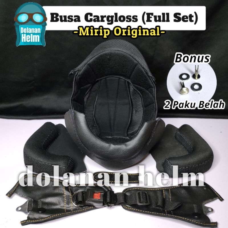 Busa Cargloss Fullset Knock Down / Busa Helm Cargloss Bisa Lepas Pasang Mirip Original