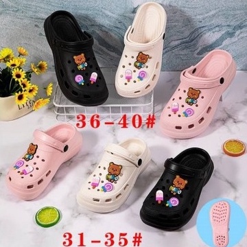KODE Y42N littlekiddoss Sandal Clog Bear Sendal Wedges Anak Remaja Dewasa Import Sendal Fuji bahan E