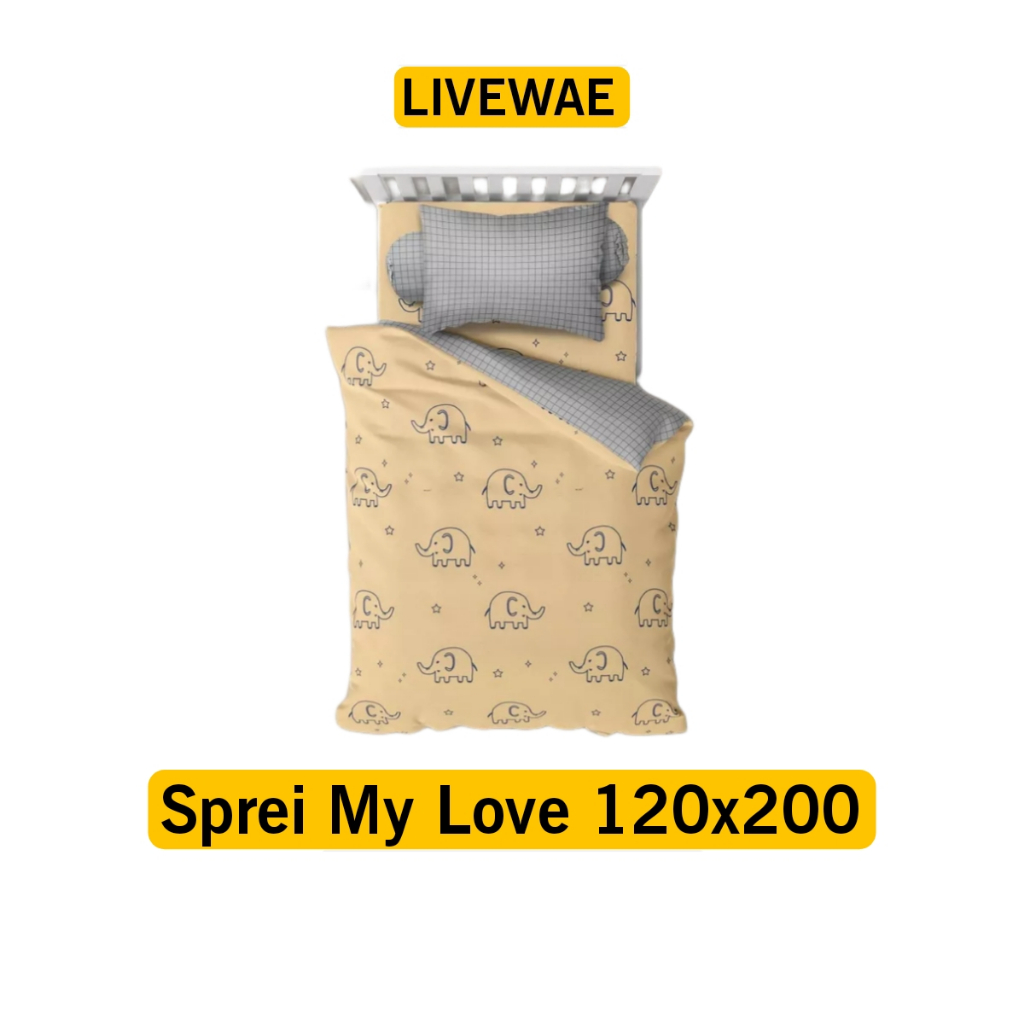 Sprei my love 120x200 - LIVEWAE