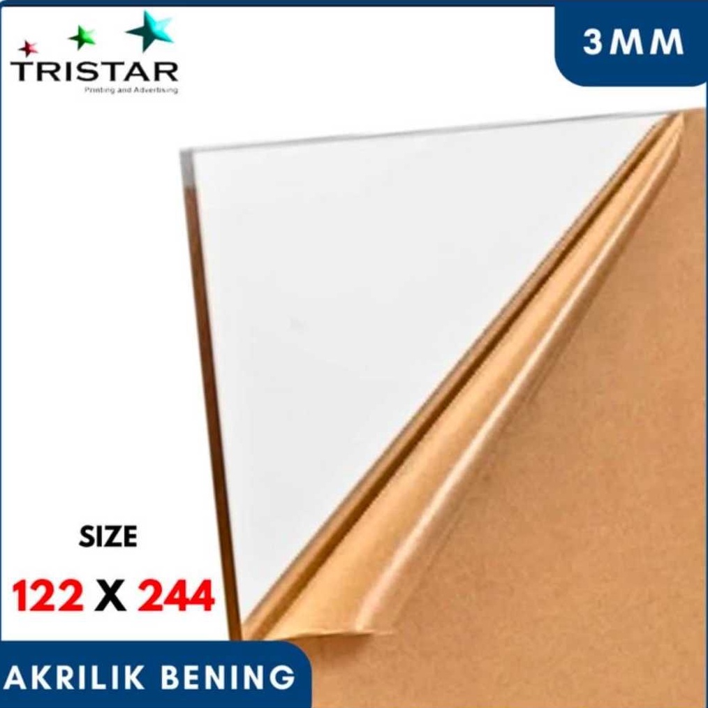 

KODE Y22N AKRILIK LEMBARAN BENING MERK STAR ROYAL 3mm Uk 122 x 244 cm