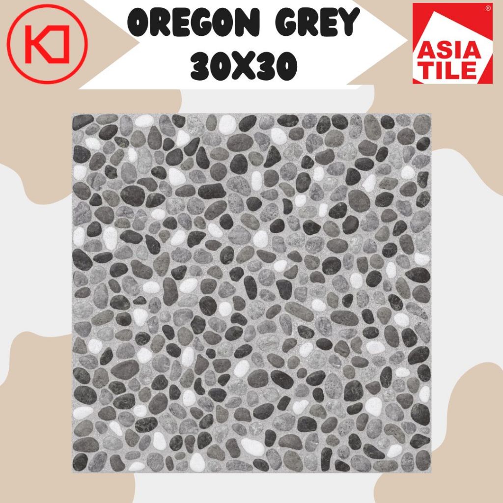 Keramik ASIA TILE Oregon Grey (KHUSUS PENGIRIMAN DALAM KOTA)