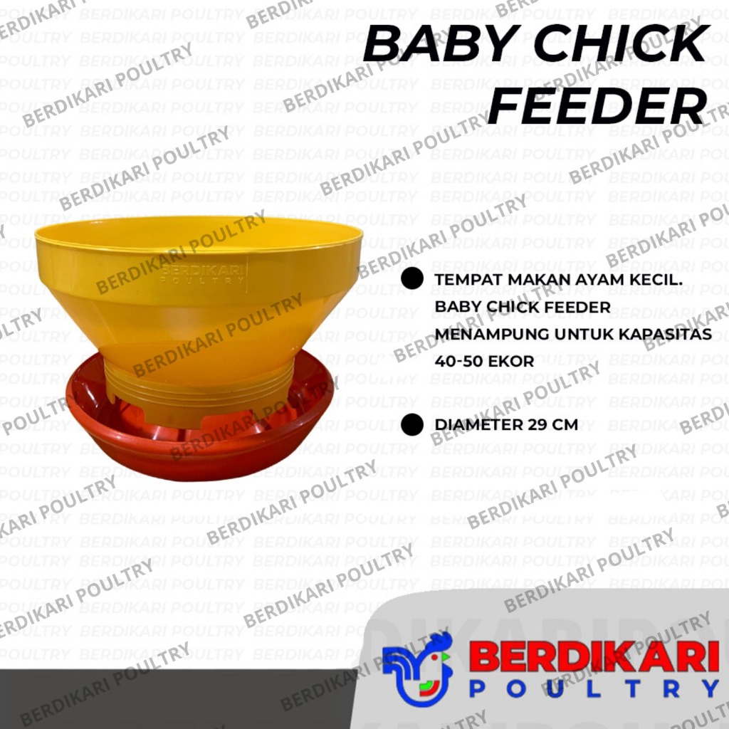 Baby Chick Feeder/Tempat Pakan DOC/Feeder Chick/Tempat Makan Anak Ayam - Alat Ternak Kandang Ayam