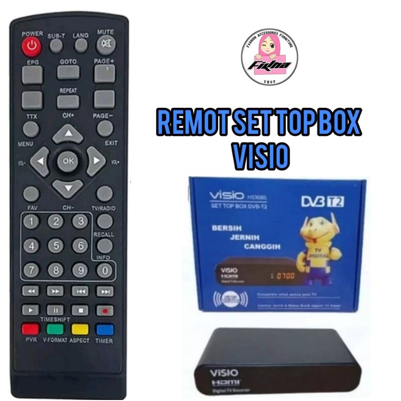 REMOT SET TOP BOX VISIO TANPA SETTING