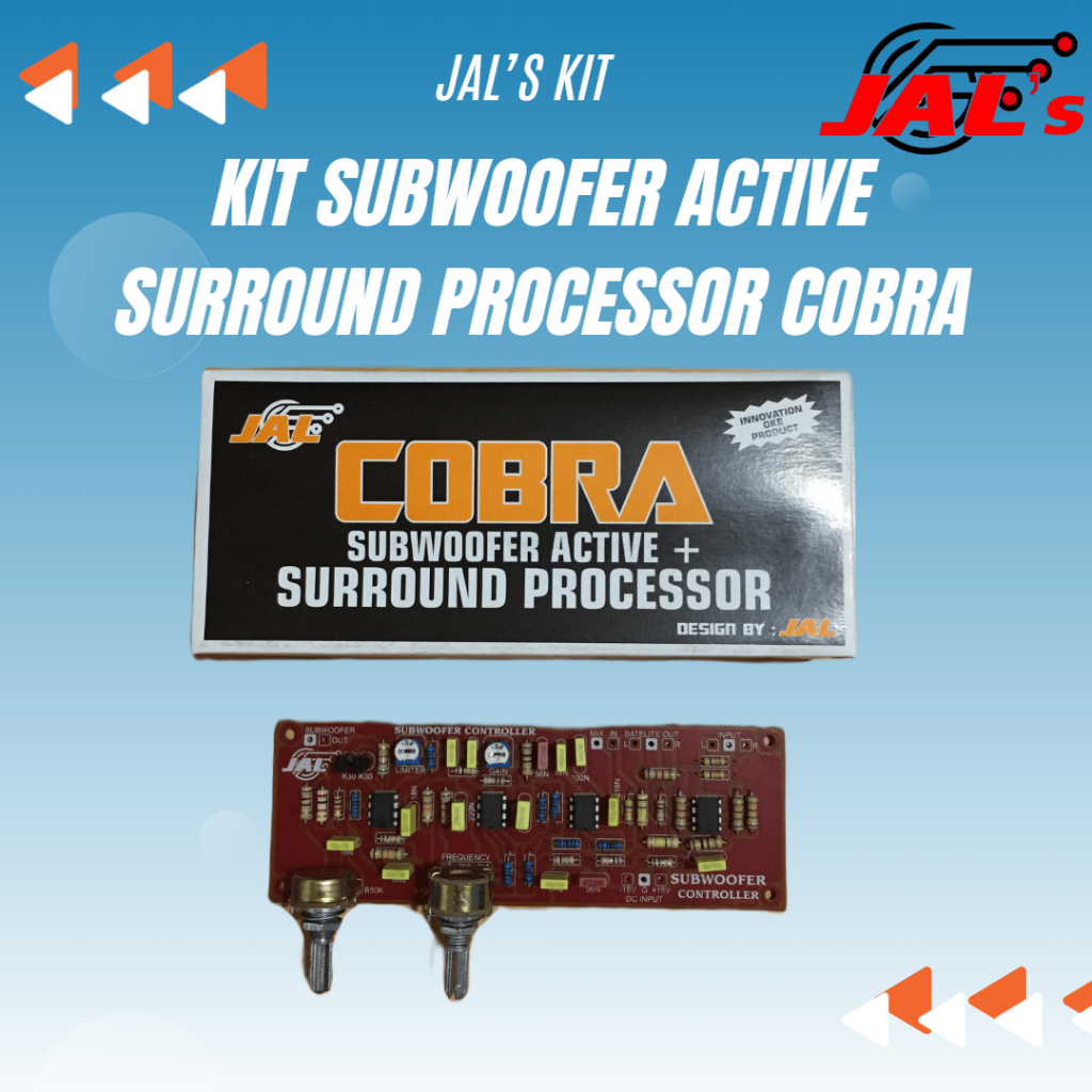 Kit Subwoofer Active Plus Surround Processor Cobra Jals