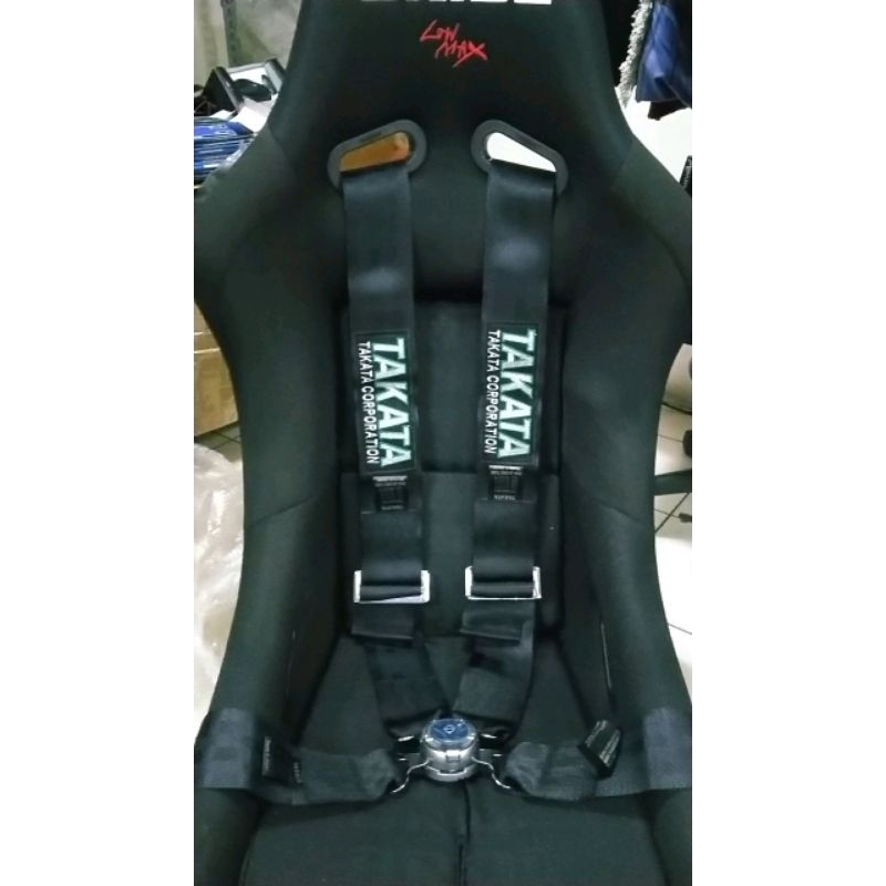HGH Seatbelt Racing Takata QR 3inch 4titik / Seatbelt Racing Mobil