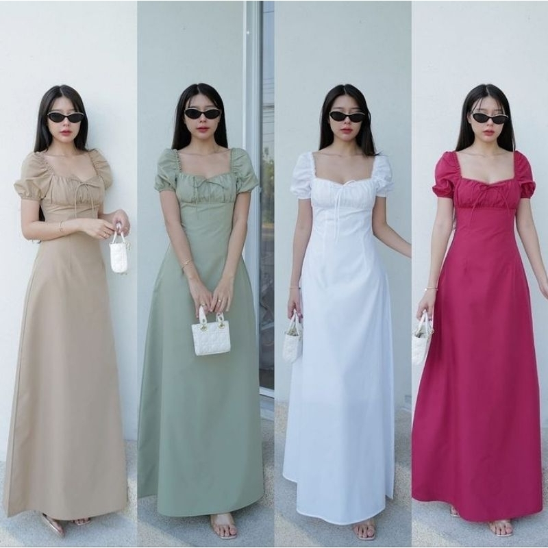 DIRA LONG DRESS || DRESS PARTY SATIN SILK