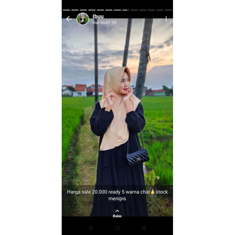 KHIMAR SYARI JUMBO XXXL/BERGO MARYAM TALI JUMBO